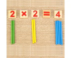 Educational Mathematical Intelligence Montessori Wooden Box Counting Sticks Toys