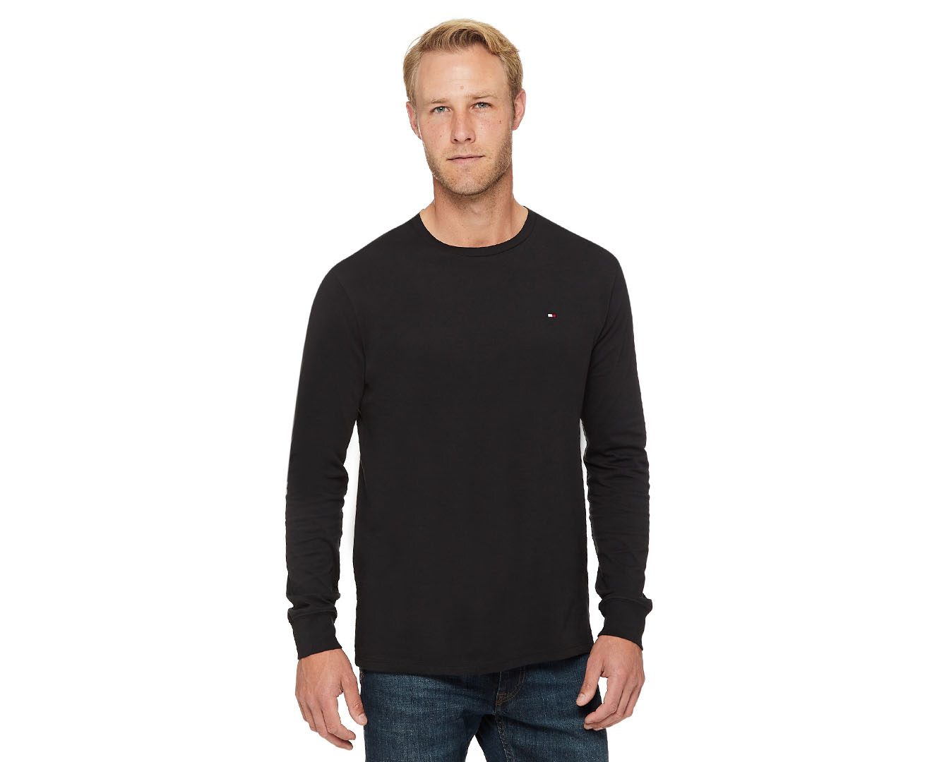 Tommy Hilfiger Men's Nantucket Long Sleeve Tee / T-Shirt / Tshirt - Jet ...