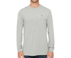 Tommy Hilfiger Men's Nantucket Long Sleeve Tee / T-Shirt / Tshirt - Grey Heather
