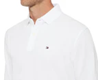 Tommy Hilfiger Men's Kent Long Sleeve Polo - Bright White