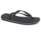 Havaianas Men's Logo Filete Thongs - Black/White