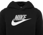 Nike Sportswear Youth Boys' Club Fleece Hoodie - Black/Light Smoke Grey