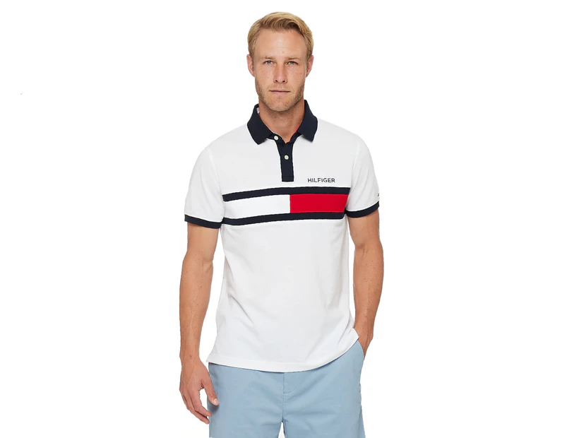 Tommy Hilfiger Men's Holly Short Sleeve Polo - Bright White