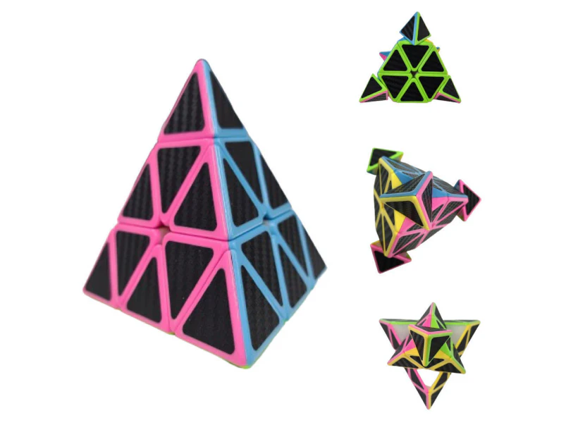 Educational Toys Pyraminx Triangle Cube Pyramid Brain Teaser Puzzle Cube