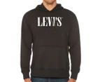 Levi's Men's T3 Relaxed Seasonal Serif Graphic Hoodie - Black