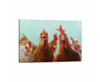 iCanvas "Chicken For Dinner" by Lucia Heffernan Canvas Print