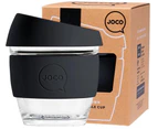 Reusable Glass Cup Small (Black) - 236mL