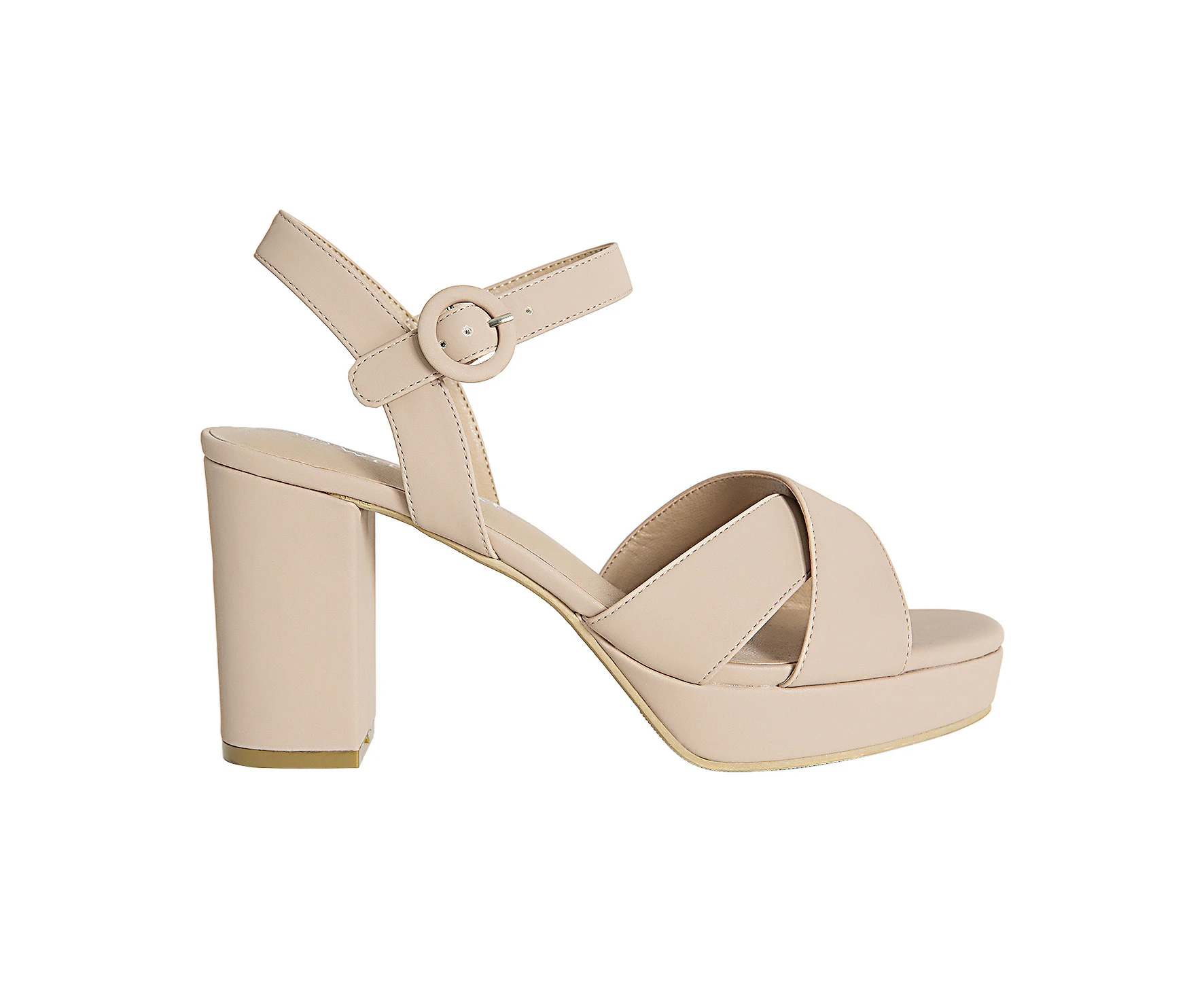 Mansion Wildfire High Block Heel Women's - Natural