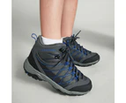 Kathmandu Kids' Messey Sturdy Mid Hiking Boots v2  Hiking Shoes - Grey Blue