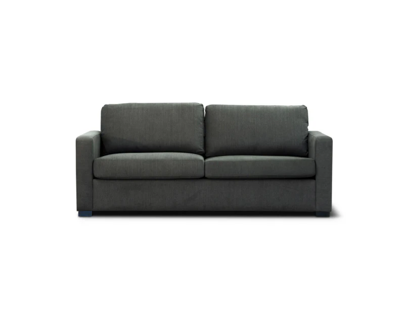 Camden Queen Fabric Sofa Bed With Memory Mattress-Charcoal