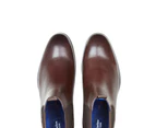 Julius Marlow Longreach Leather Chelsea Boots Shoes in Mocha