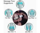 Mr Dive Massage Gun Cordless Rechargeable Deep Tissue Massage Body with 4 Massage Head (Black)