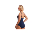 Funkita Ladies Bar Bell Ruched Panelled One Piece - Navy