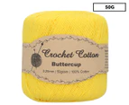 Malli Crochet Cotton Ball 50g - Buttercup