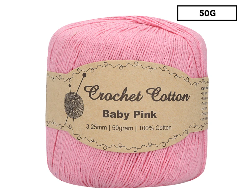 Malli Crochet Cotton Ball 50g - Baby Pink