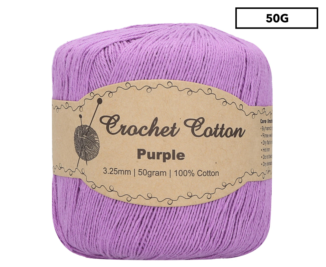 Malli Crochet Cotton Ball 50g - Purple