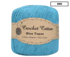 Malli Crochet Cotton Ball 50g - Blue Topaz