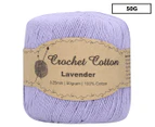 Malli Crochet Cotton Ball 50g - Lavender