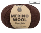 Malli Merino Wool Mix Knitting Yarn 50g - Chocolate