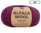 Malli Alpaca Mix Knitting Yarn 50g - Fig Pink