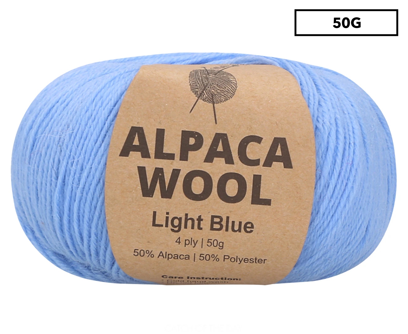 Malli Alpaca Mix Knitting Yarn 50g - Light Blue