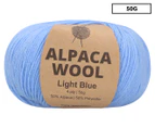 Malli Alpaca Mix Knitting Yarn 50g - Light Blue