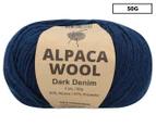 Malli Alpaca Mix Knitting Yarn 50g - Dark Denim