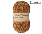 Malli Velvet Knitting Yarn 100g - Latte
