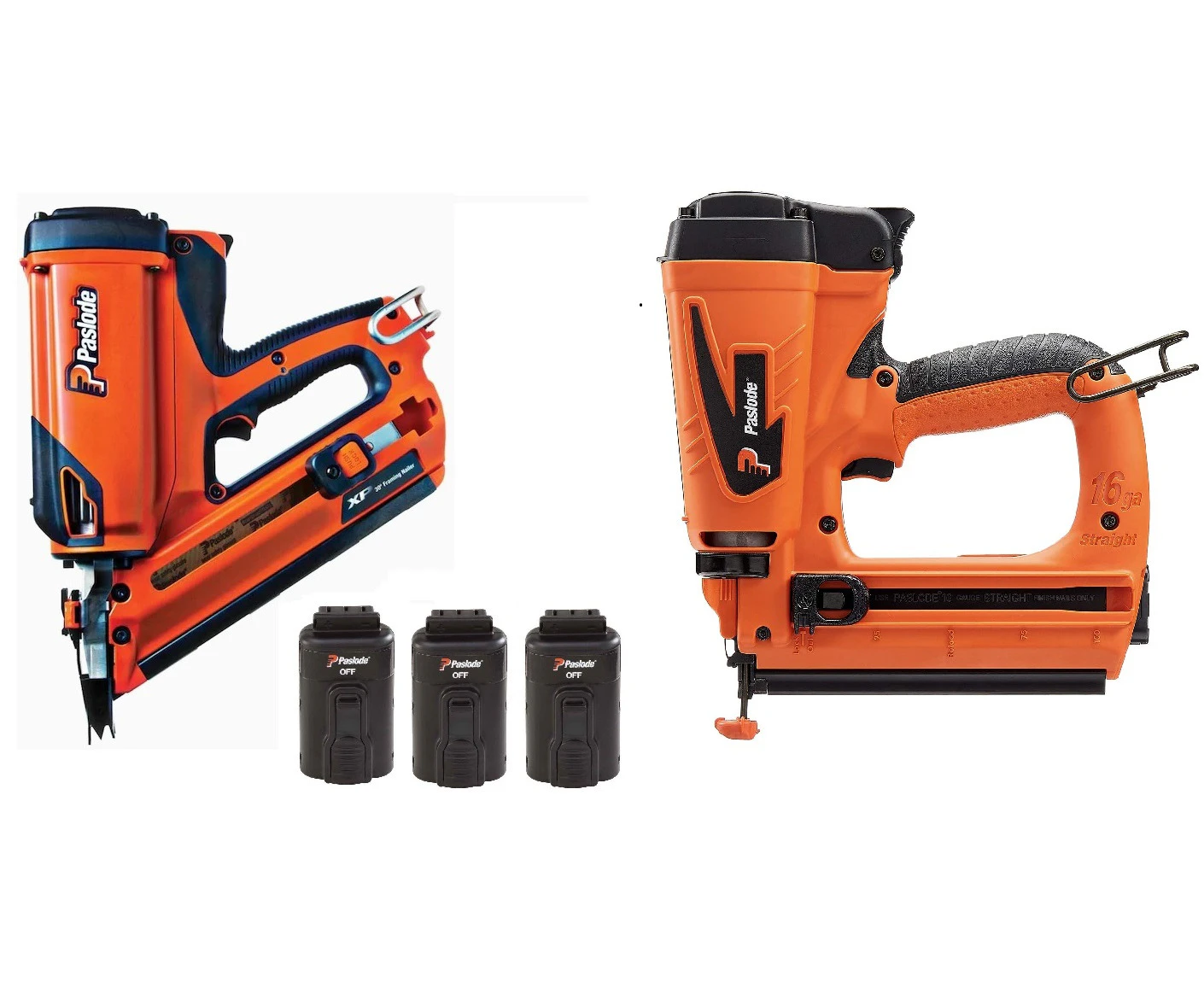 PASLODE CORDLESS LI-ION FRAMER & STRAIGHT FINISH NAILER KIT (3 BATTERIES) 906300 & 916000