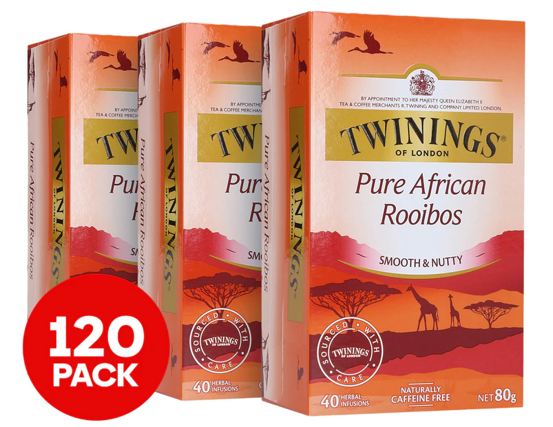 3 x 40pk Twinings Pure African Rooibos