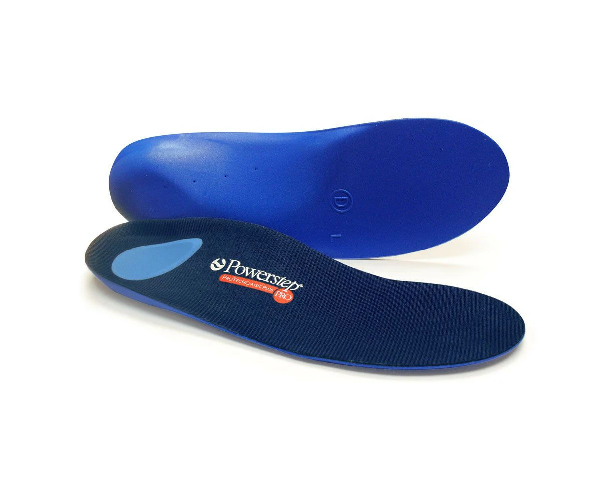 Powerstep Protech Classic PLUS Orthotic Insoles - Plantar Fasciitis Heel Arch Pain