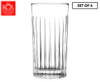 Set of 6 RCR Cristalleria 443mL Timeless Highball Glasses