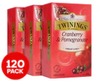 3 x 40pk Twinings Teabags Cranberry & Pomegranate