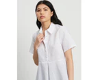 WILLA Women's Chief Linen Shirt - White - Shirt