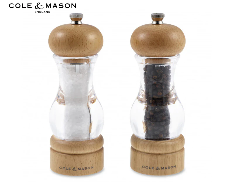 Cole & Mason Salt & Pepper Grinder / Mill Beechwood Gift Set