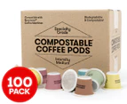 Cleanskin Nespresso Compatible Compostable Coffee Pods Medium Roast 100pk