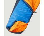 Kathmandu Mini Globe Kids Warm Water Repellent Quick Drying Camping Sleeping Bag - Azure/Dark Blue
