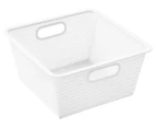 Boxsweden 10.5L Mesh Storage Basket - White