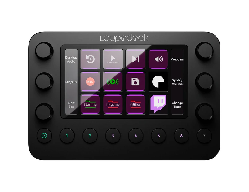 Loupedeck Live Photo/Video Editing and Streaming Console - Black