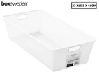 Boxsweden 99.5L Mesh Storage Basket - White