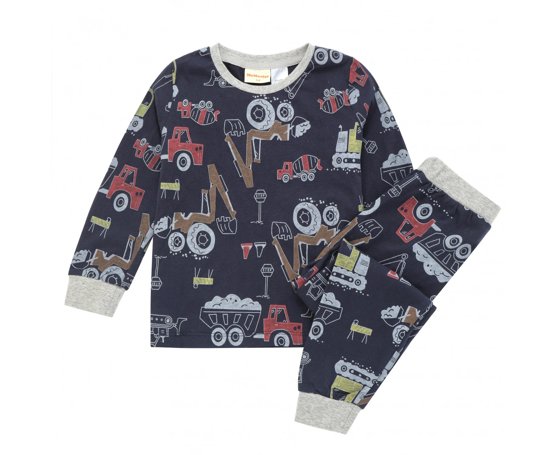 MeMaster  JUNIOR BOYS TRUCK AOP PYJAMA SET