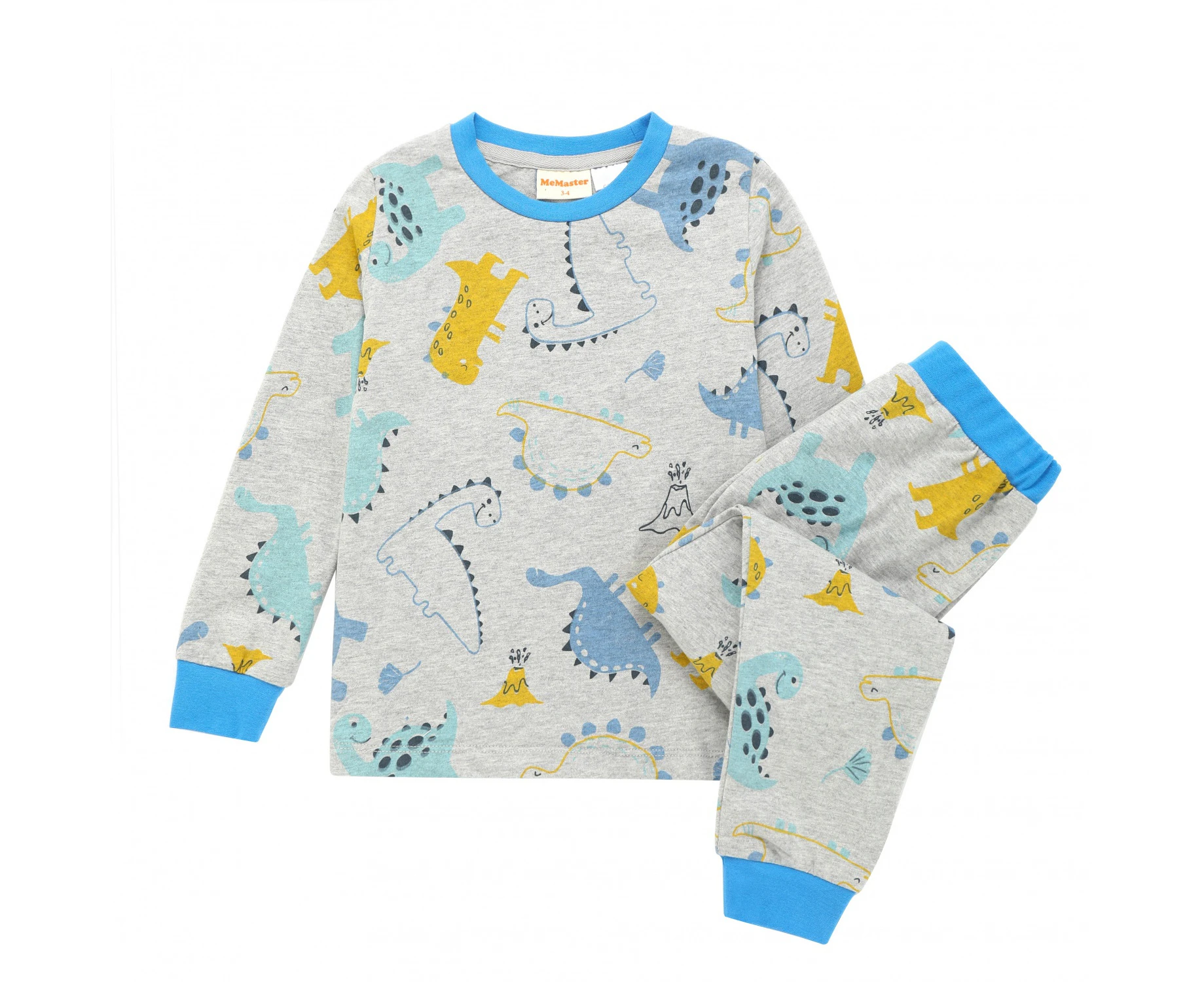 MeMaster  JUNIOR BOYS DINOSAUR AOP PYJAMA SET