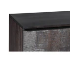 Aurea Mango Wood with 4 Door Sideboard-Carbon