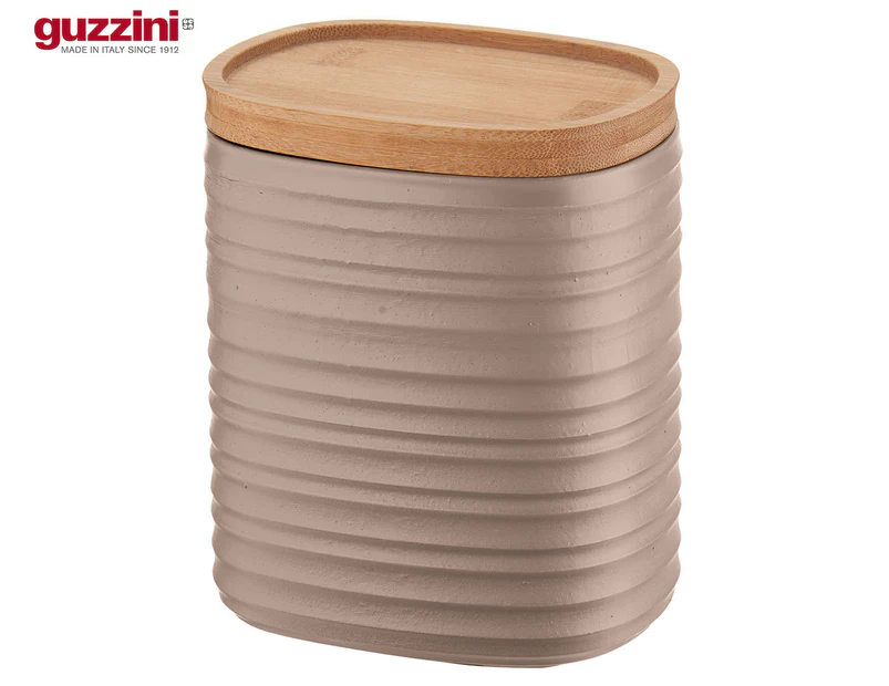 Guzzini 1L Medium Earth Storage Jar - Taupe