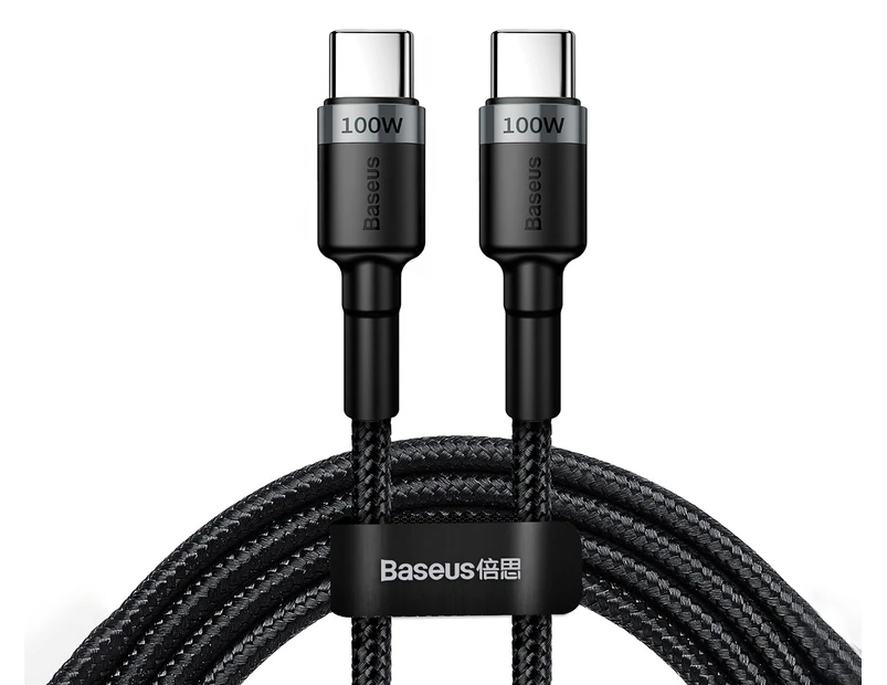 Baseus 100W USB C To USB Type C Cable USBC PD Fast Charger Cable-Black&Gray