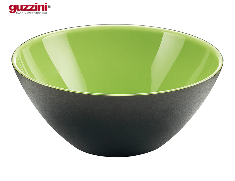 Guzzini My Fusion Plastic 25cm Serving Bowl Food/Salad Container Black/Green