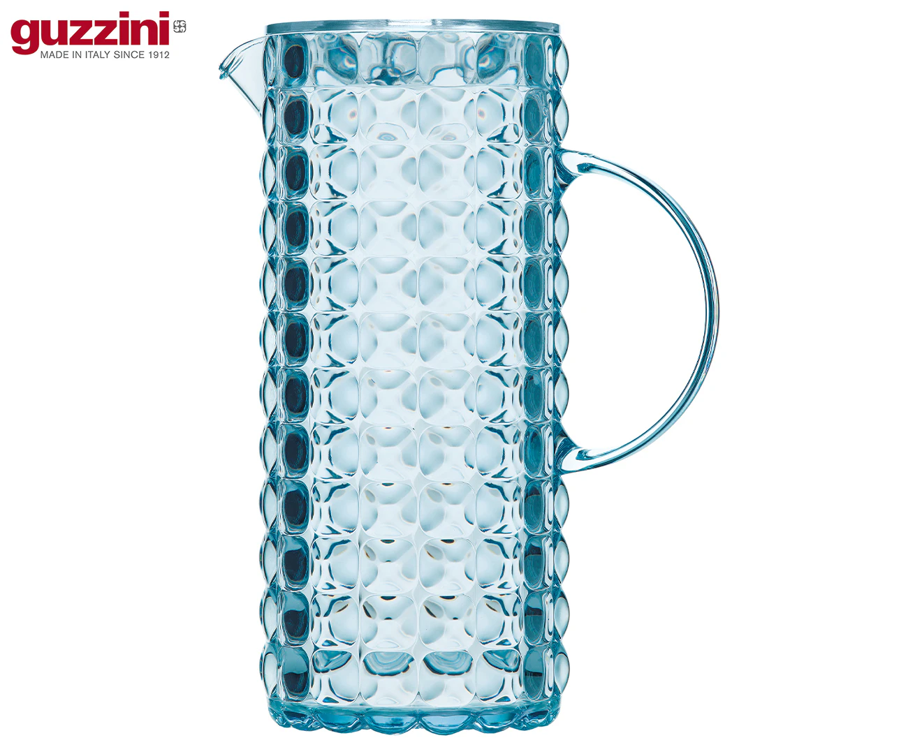 Guzzini Tiffany 1.75L/25.5cm Plastic Pitcher Water/Juice Container Sea Blue