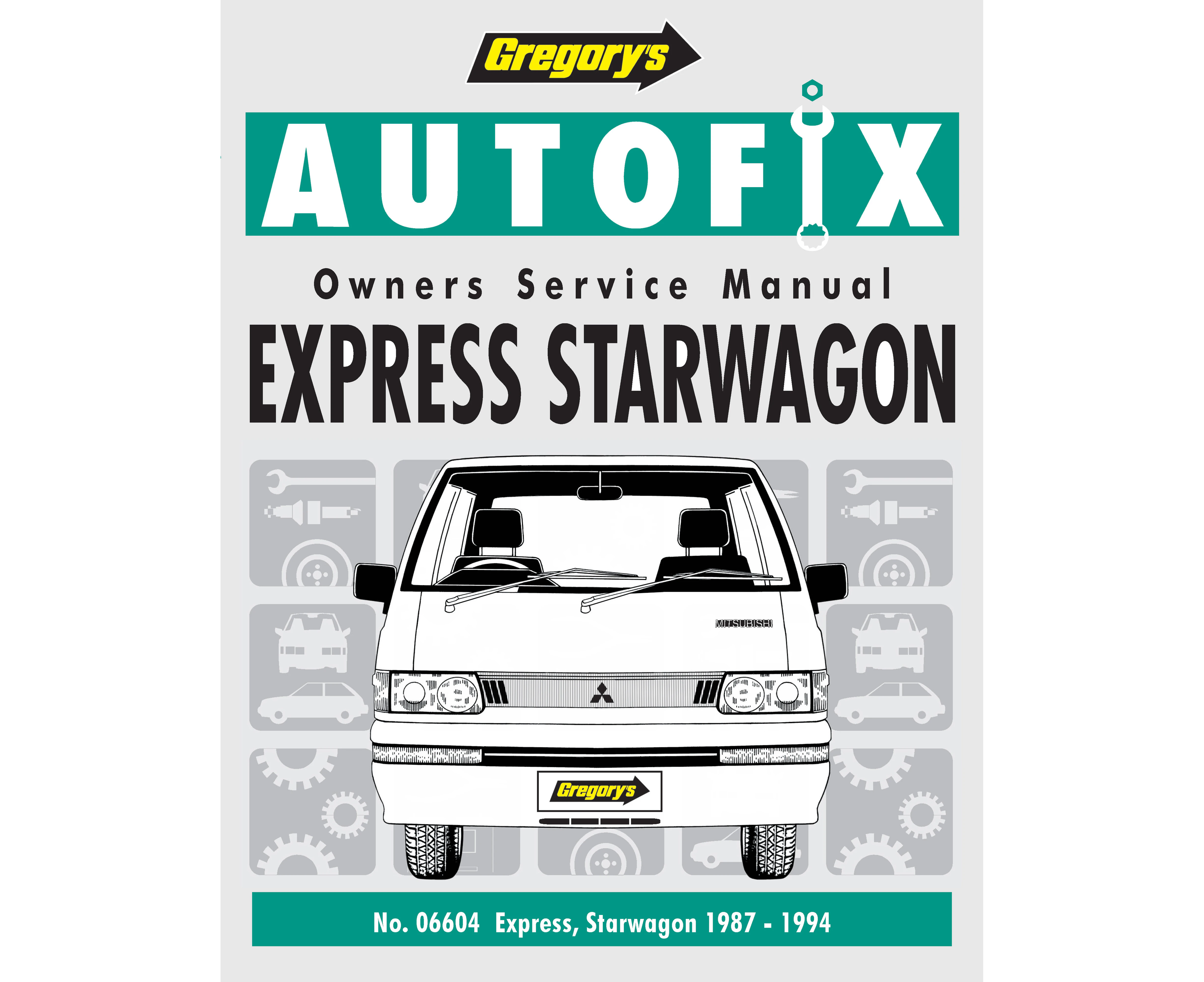 Mitsubishi Express SF, SG, SH 1987-1994 Repair Manual | Mitsubishi Express  Service & Repair Workshop Manual