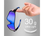 Rockbros- Polarized Sunglasses for Men Women UV Protection Cycling Sunglasses - Blue
