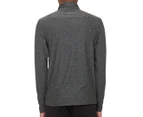 New Balance Men's Core Space Dye Quarter Zip Top - Black/Grey